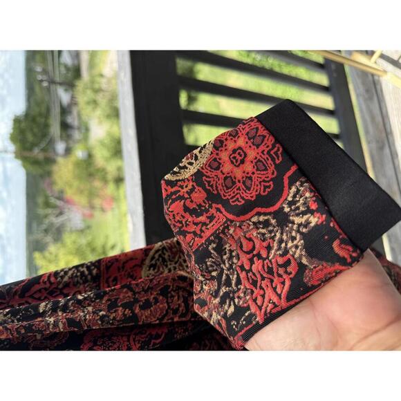 Coldwater Creek -Black and Red Patterned Kimono Cardigan Size M-L - Picture 3 of 6